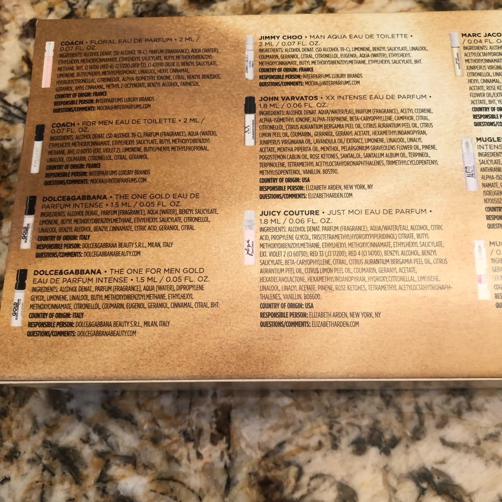 Macy’s 12pc Favorite Scents Sampler Gift Set For Him & Her Sample Vial Mix - Picture 4 of 6